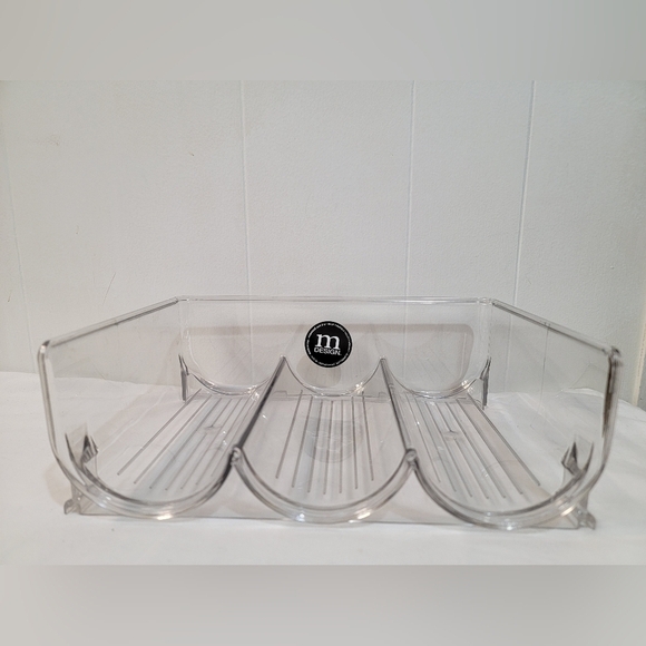 MDESIGN Plastic Stackable Clear Wine,Water Bottle,Storage Organizer Rack, Setof2 - Picture 6 of 7